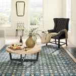 Rifle Paper Co. X Loloi/ Eden Lattice Indigo Rug 0-RUGS-patterned Loloi
