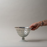 Holiday Gifting Bundle | Plush Throw, Travertine Jar with Lid & Footed Glass Bowl Rug and Weave