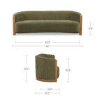 Anya Sofa FURNITURE - sofa Moe's Furniture