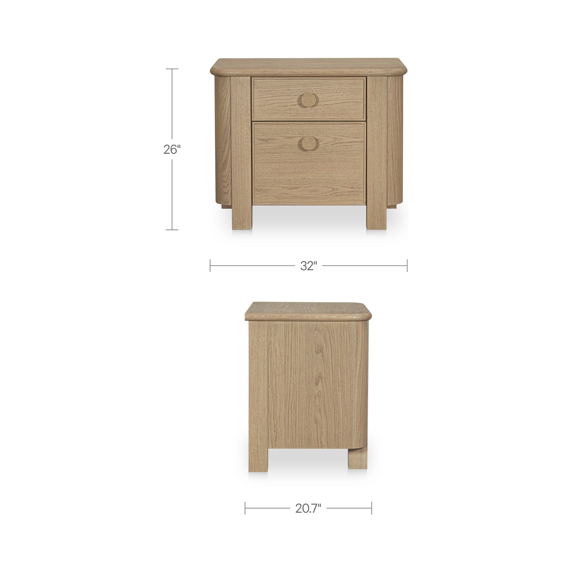Loren Nightstand FURNITURE - nightstand Moe's Furniture