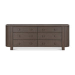 Loren 6 Drawer Dresser FURNITURE - dresser Moe's Furniture Brown