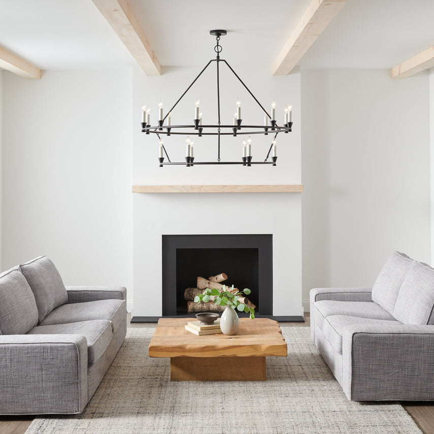 Keystone Large Chandelier LIGHTING - chandelier Visual Comfort - Studio