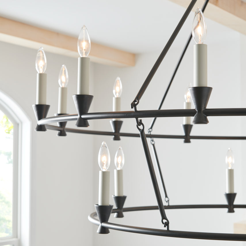 Keystone Large Chandelier LIGHTING - chandelier Visual Comfort