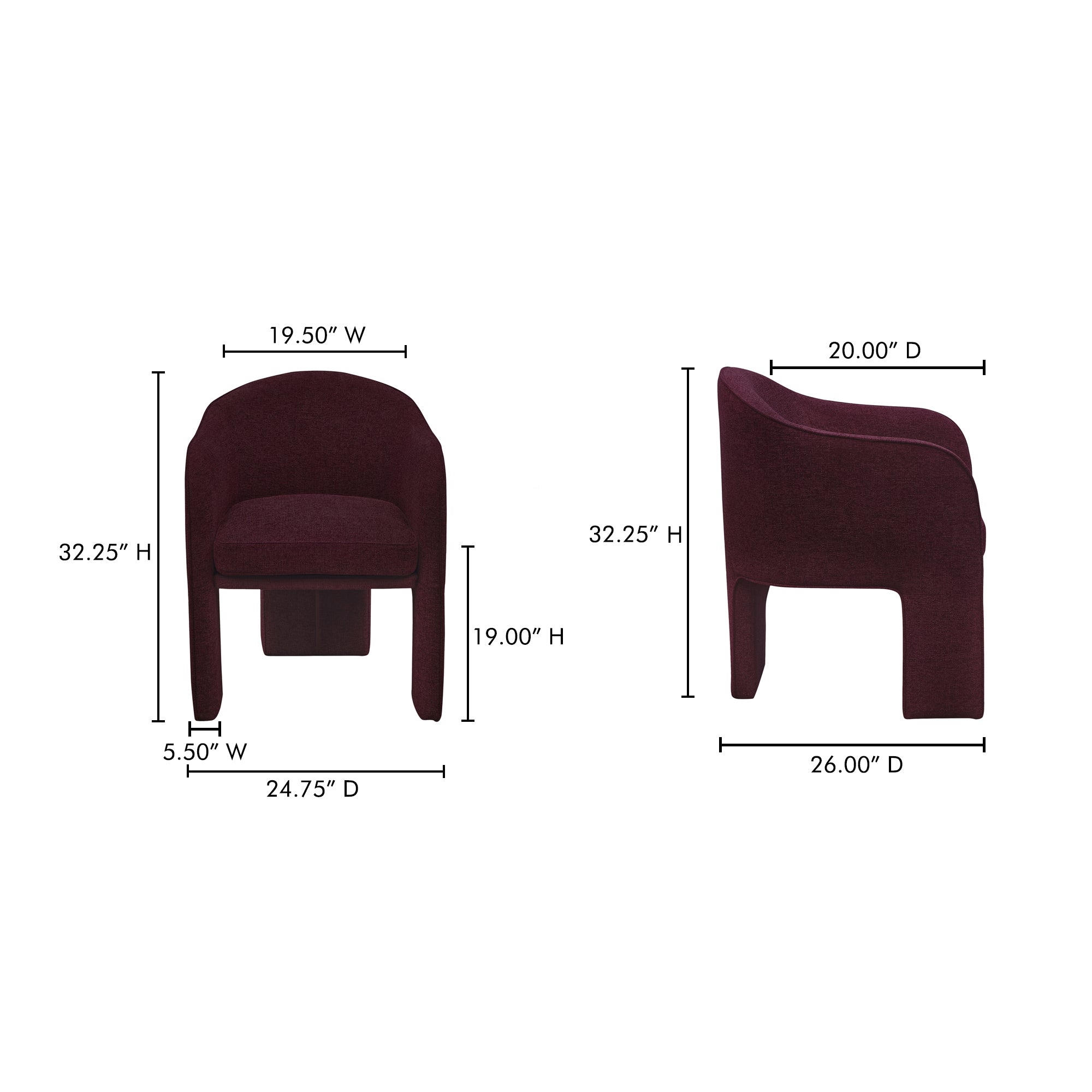 Clara Dining Chair FURNITURE - dining chair Moe's Furniture