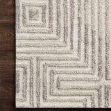 Loloi Ehren Grey / Silver Rug RUGS - wool Loloi
