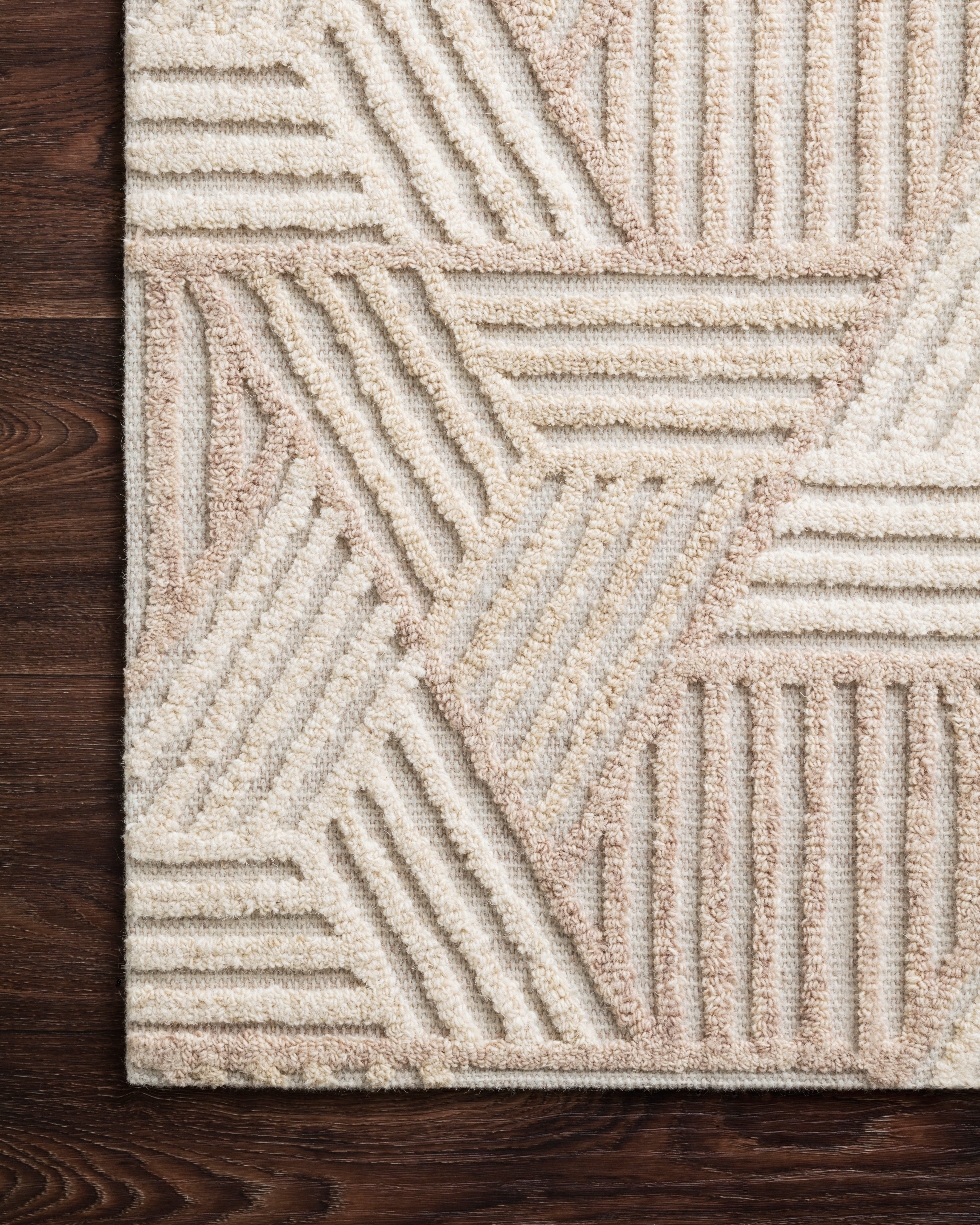 Loloi Ehren Oatmeal / Ivory Rug RUGS - wool Loloi