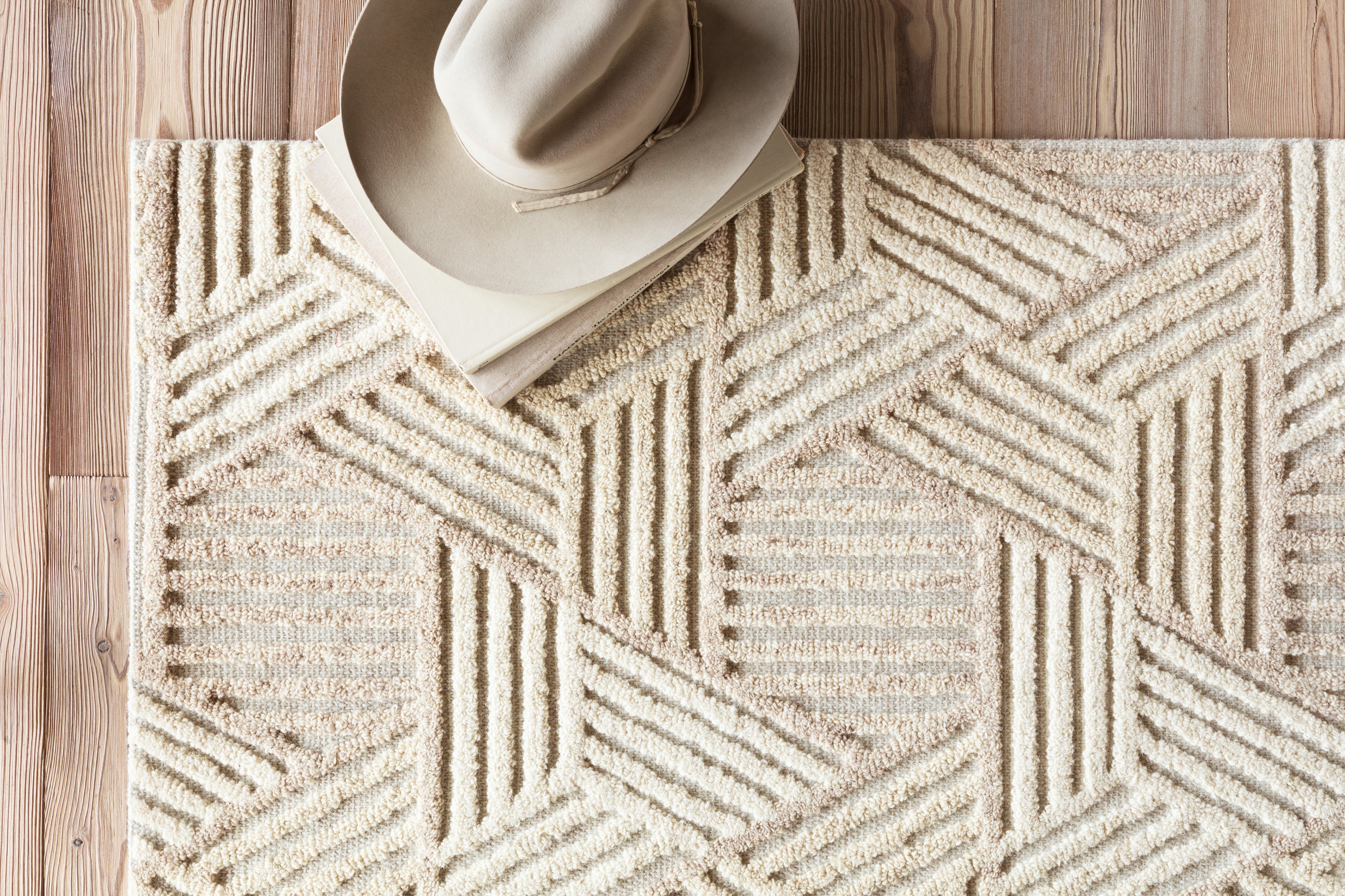 Loloi Ehren Oatmeal / Ivory Rug RUGS - wool Loloi