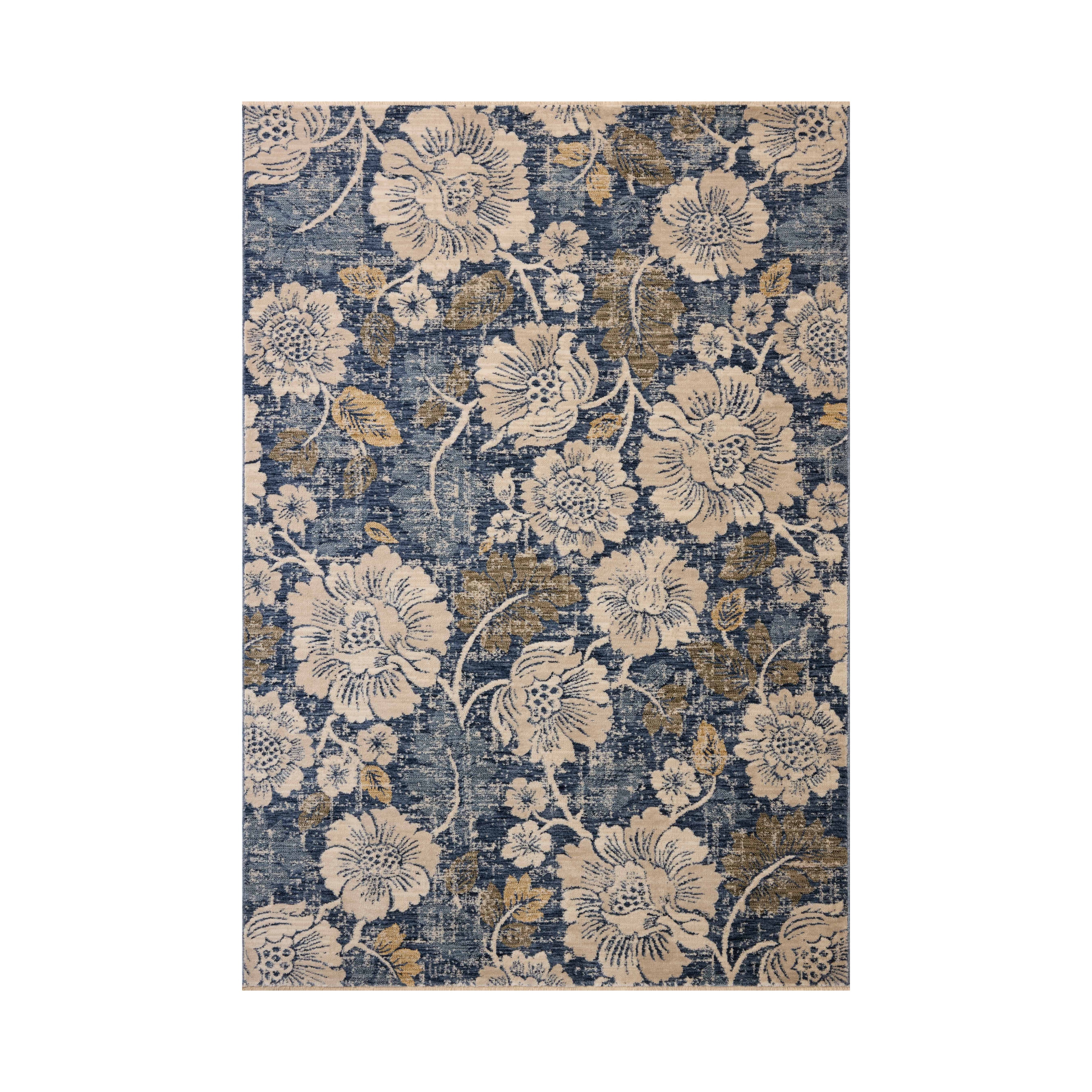 Loloi Eileen Denim / Natural Rug RUGS - synthetic Loloi 18" x 18" sample