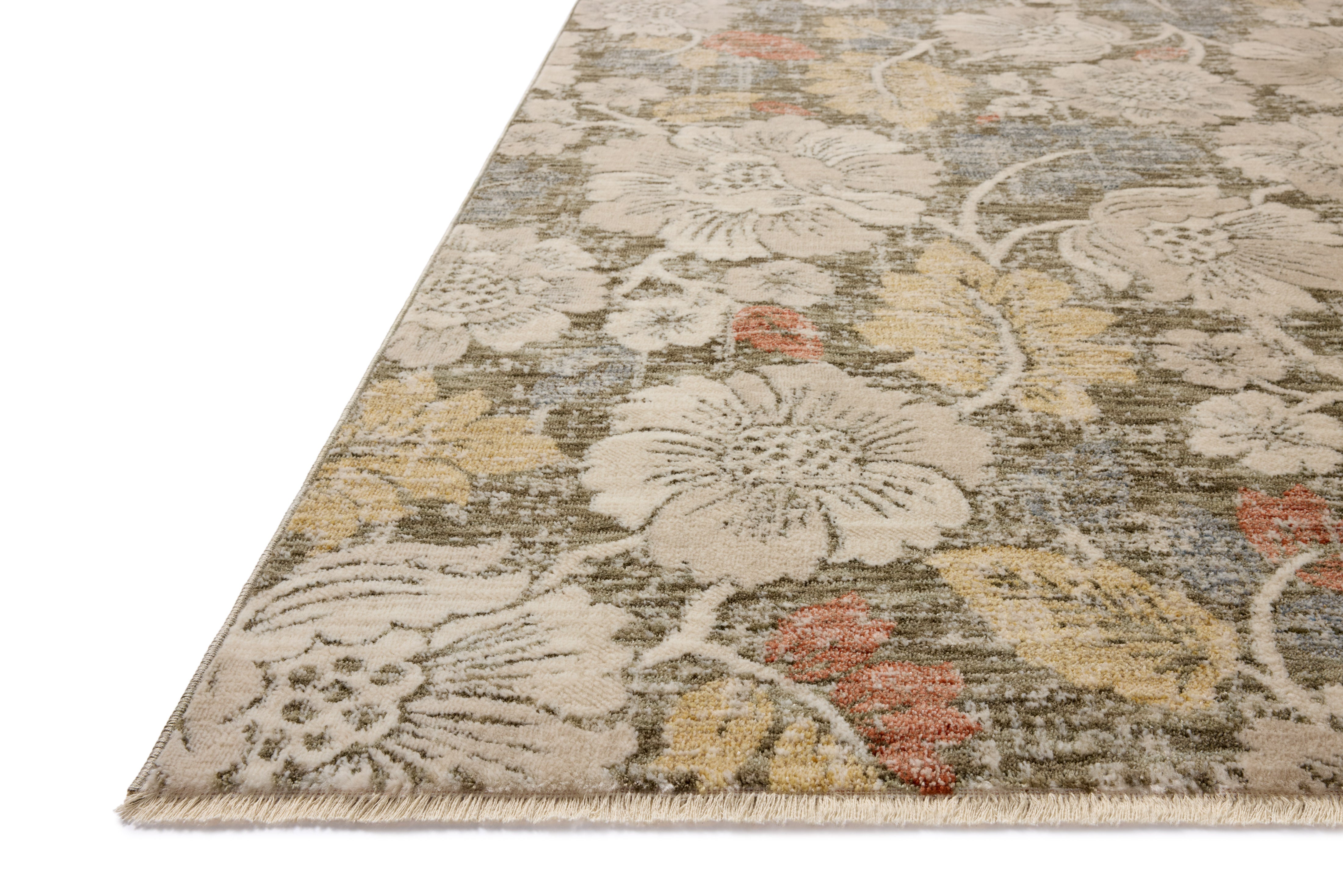 Loloi Eileen Olive / Multi Rug RUGS - synthetic Loloi