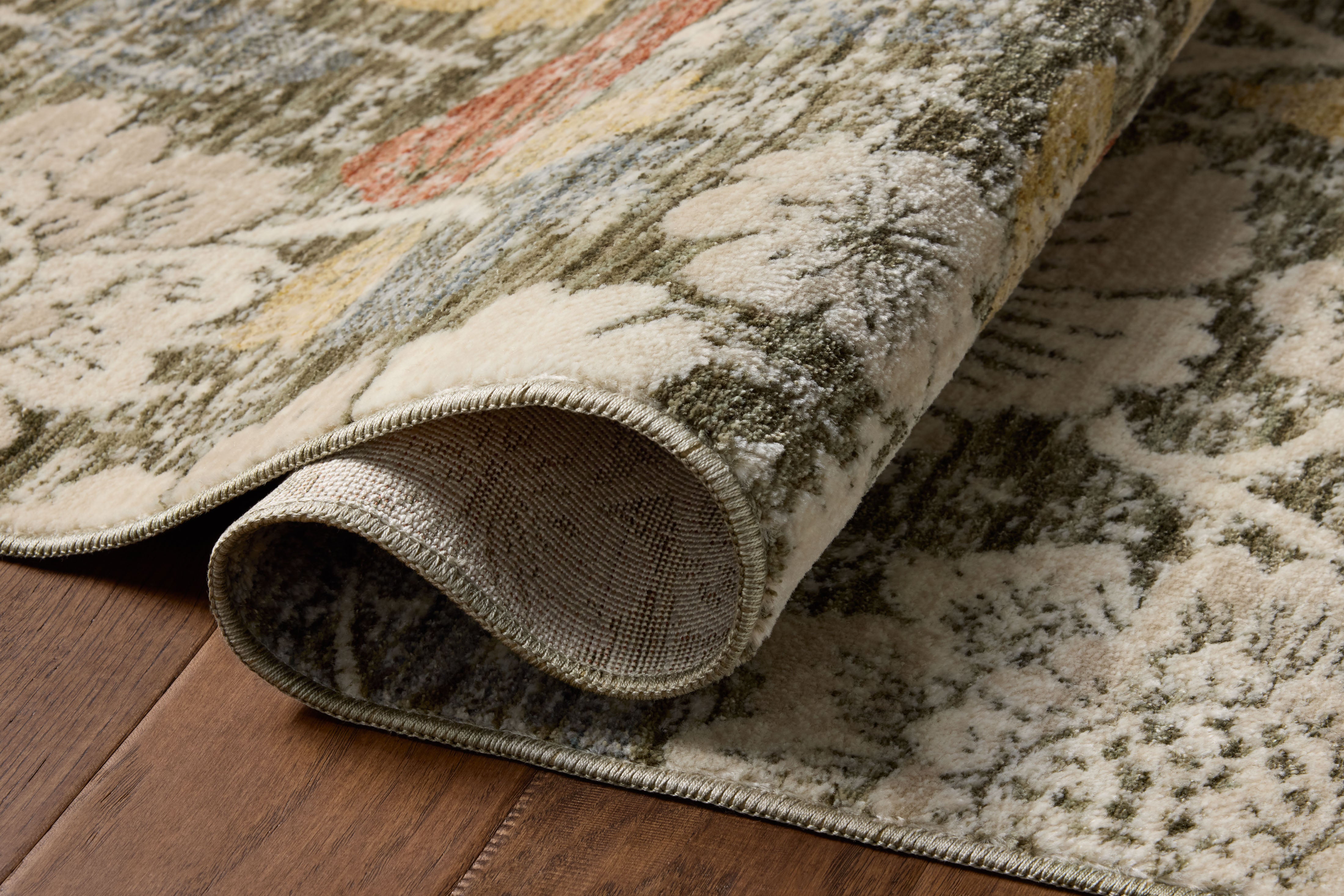 Loloi Eileen Olive / Multi Rug RUGS - synthetic Loloi