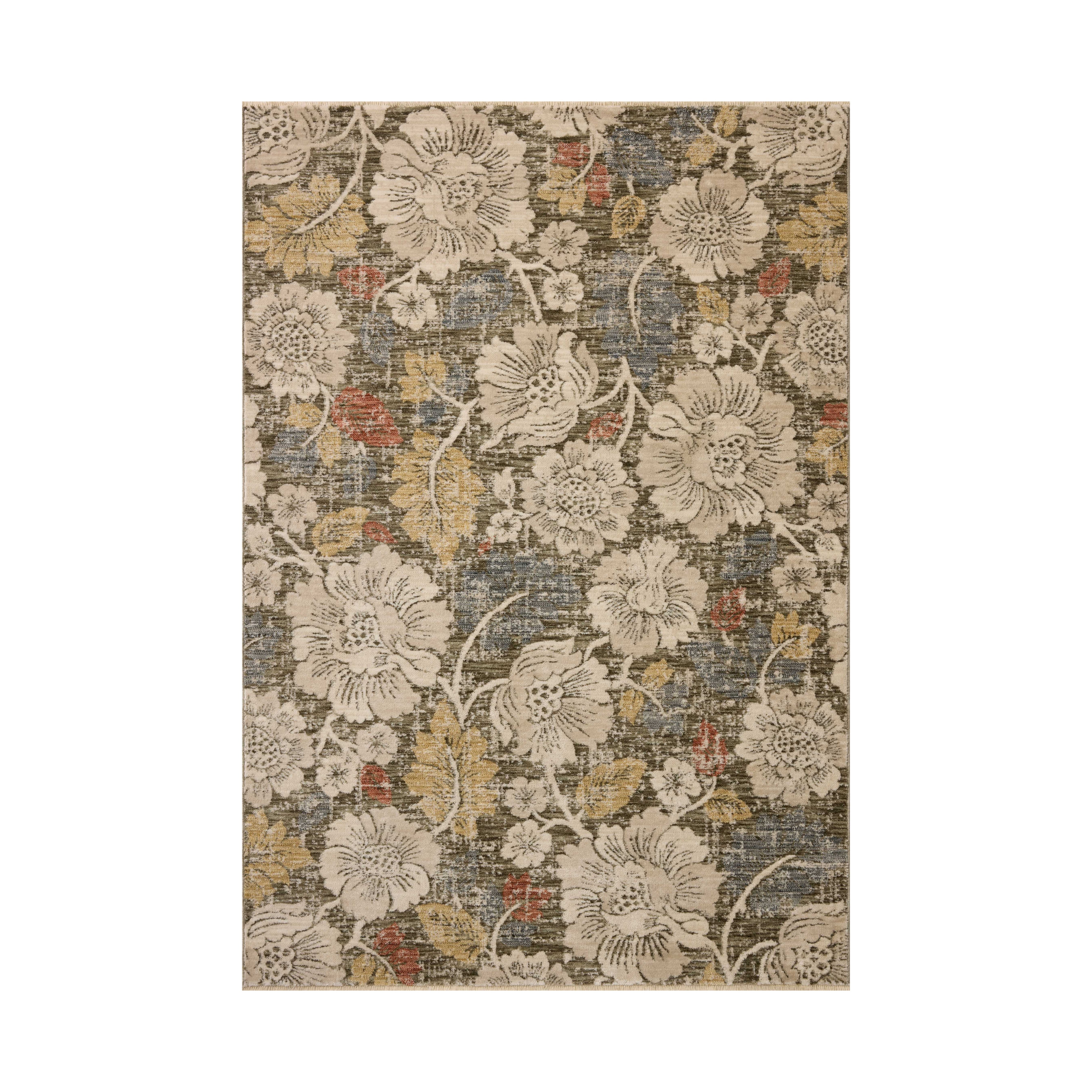 Loloi Eileen Olive / Multi Rug RUGS - synthetic Loloi 18" x 18" sample
