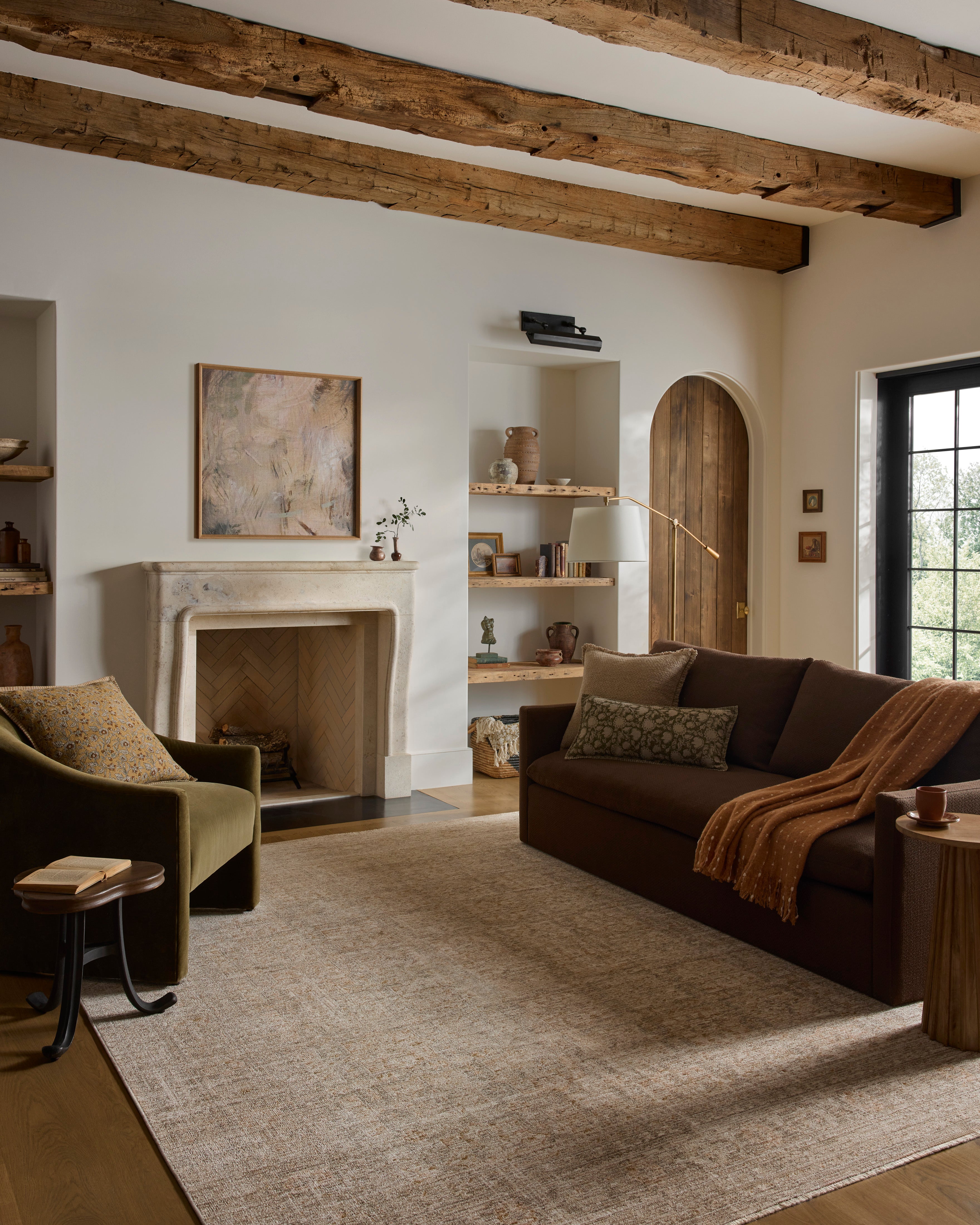 Loloi Elora Natural / Terracotta Rug RUGS - synthetic Loloi