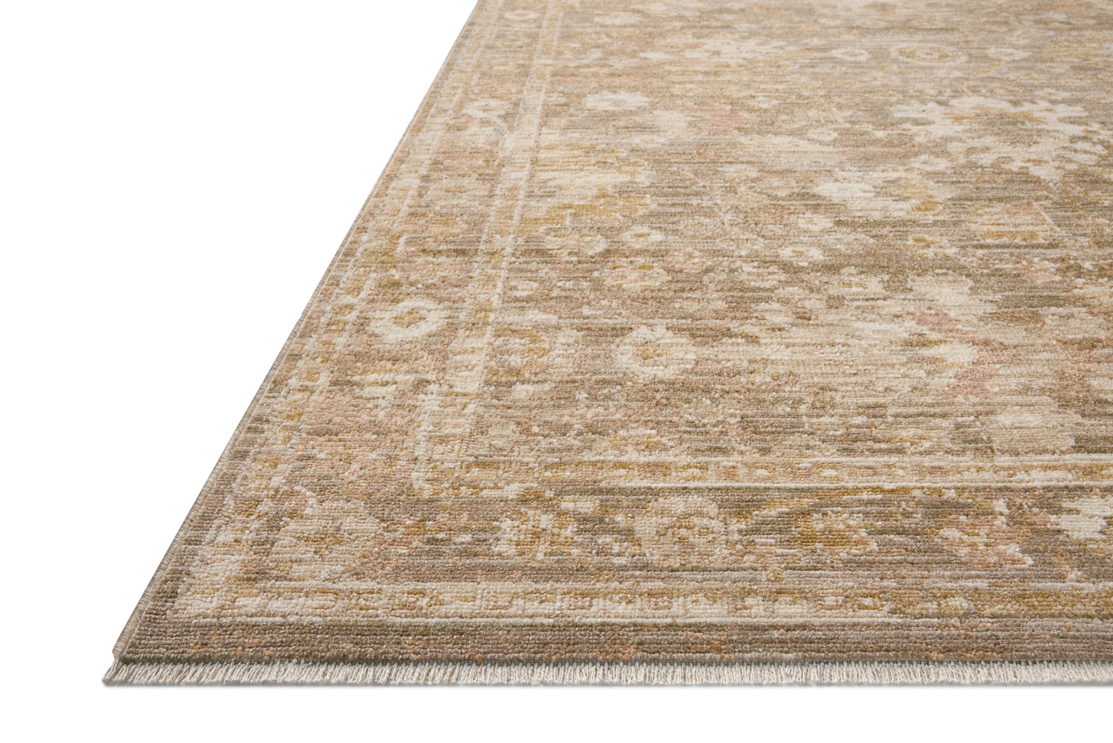 Loloi Elora Bark / Spice Rug RUGS - synthetic Loloi 18" x 18"