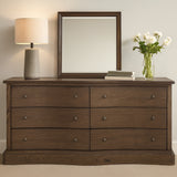 Clarence 6 Drawer Dresser FURNITURE - dresser Moe's Furniture