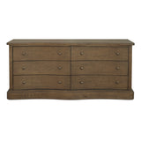 Clarence 6 Drawer Dresser FURNITURE - dresser Moe's Furniture Brown