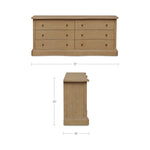 Clarence 6 Drawer Dresser FURNITURE - dresser Moe's Furniture