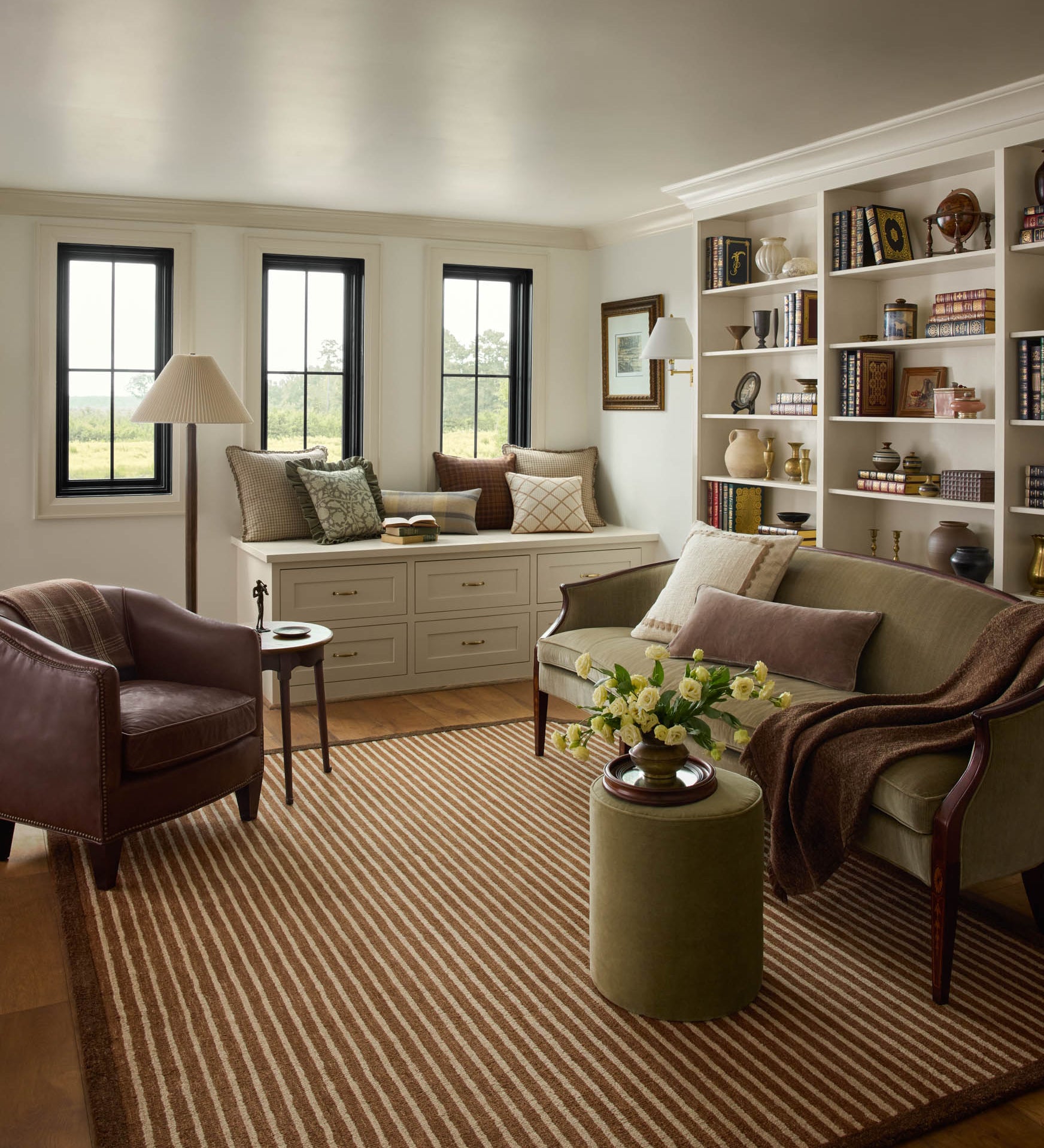 Chris Loves Julia x Loloi Emmeline Antique Bronze / Linen Rug - Rug & Weave