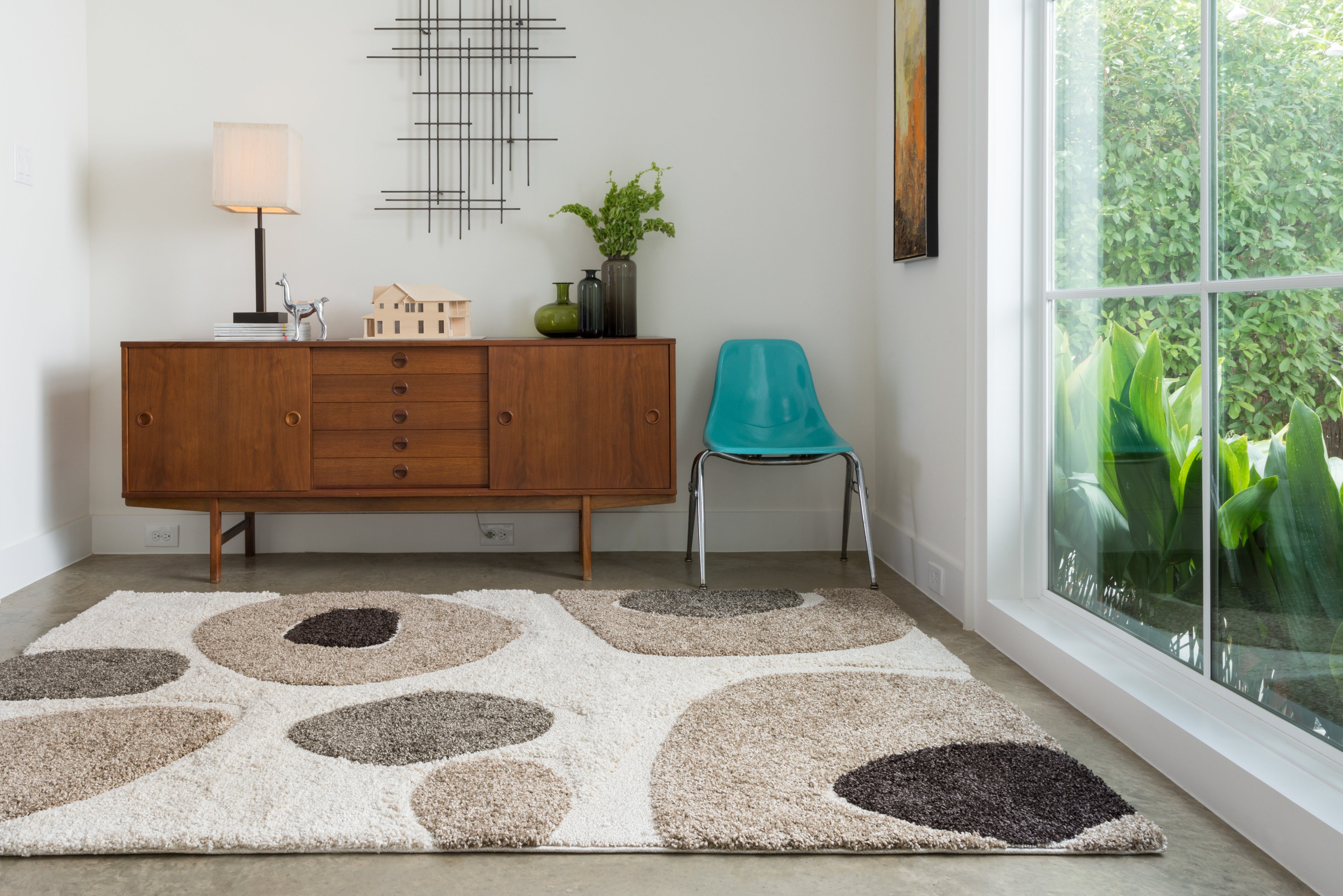 Loloi Enchant Ivory / Multi Square Rug RUGS - synthetic Loloi
