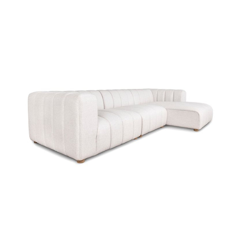 Elli Sectional - Cream - Rug & Weave