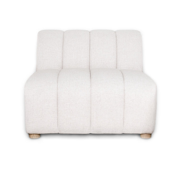 Elli Armless Chair - Cream - Rug & Weave