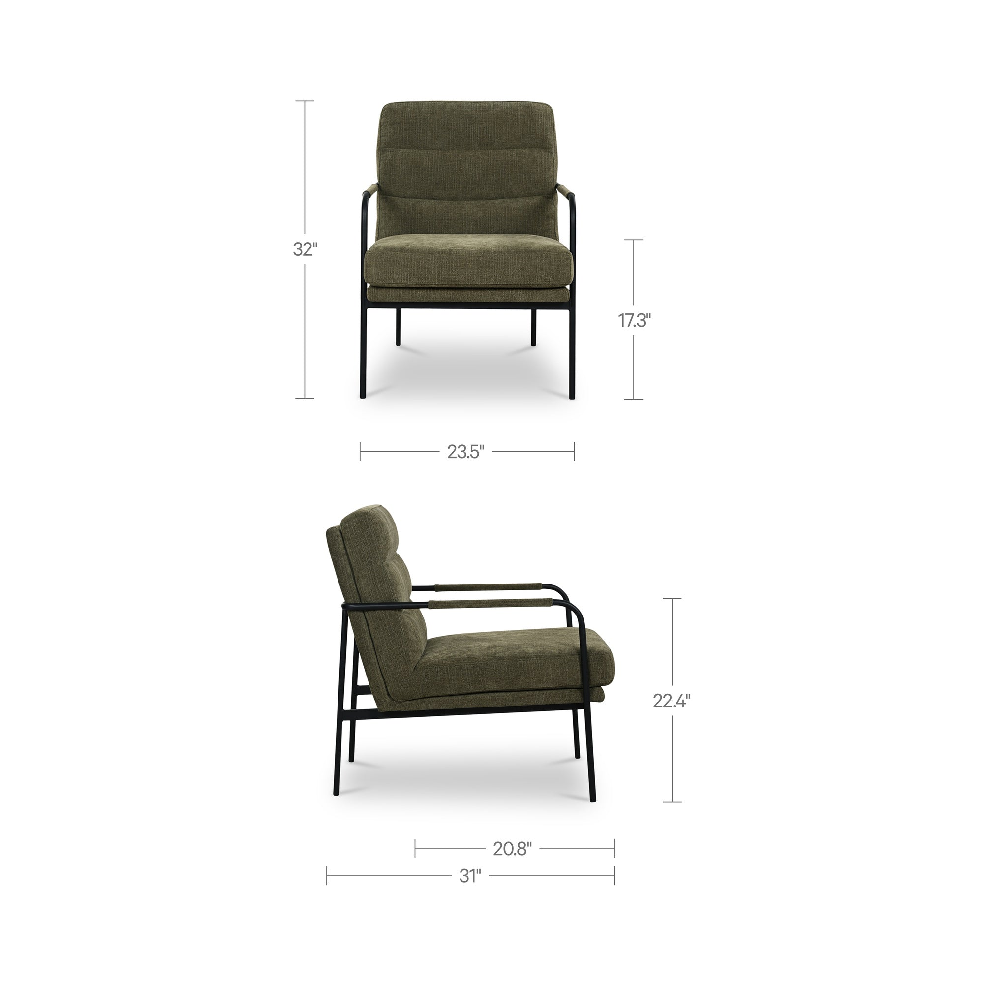 Verlaine Chair FURNITURE - accent chair Moe's Furniture