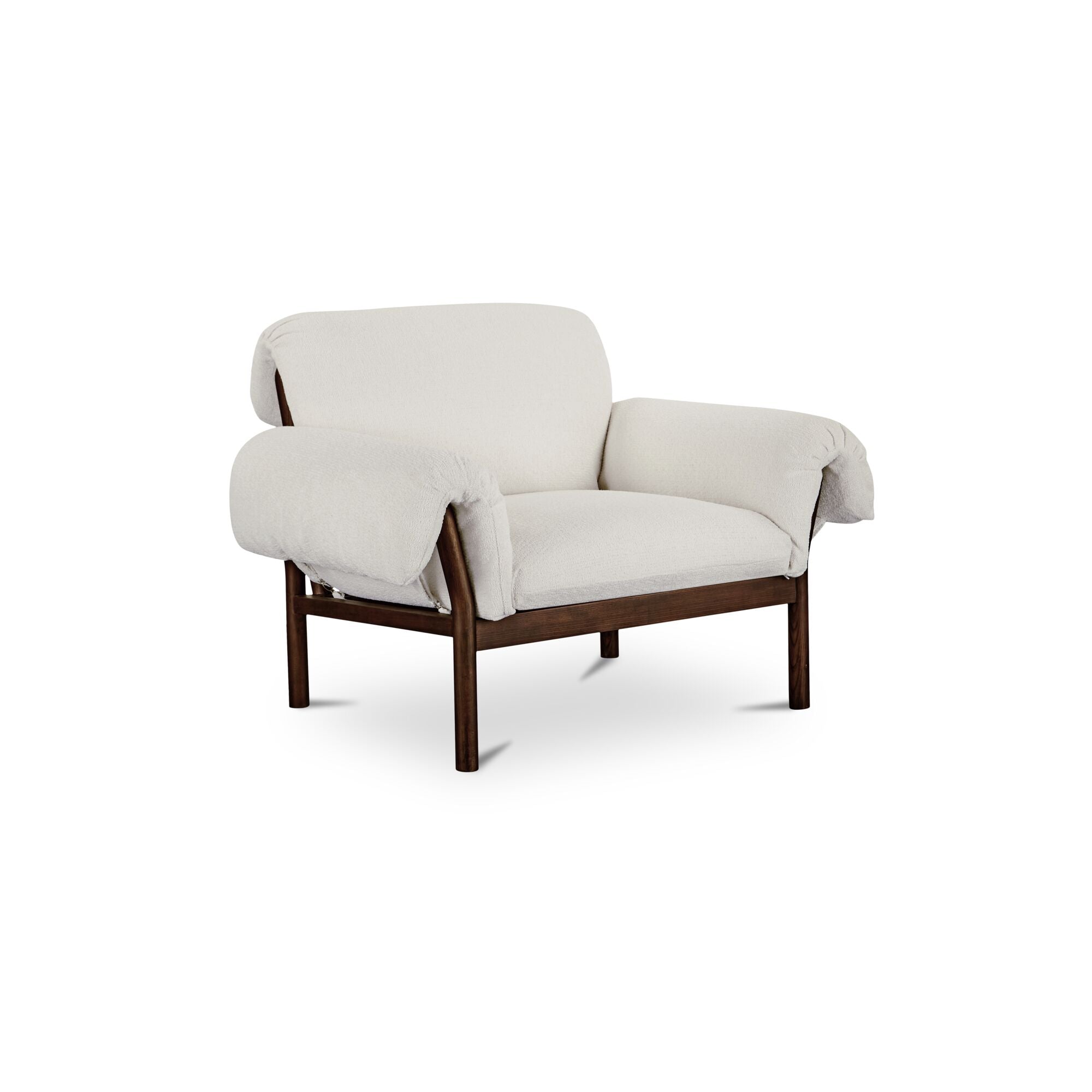 Cardero Lounge Chair FURNITURE - lounge chair Moe's Furniture White