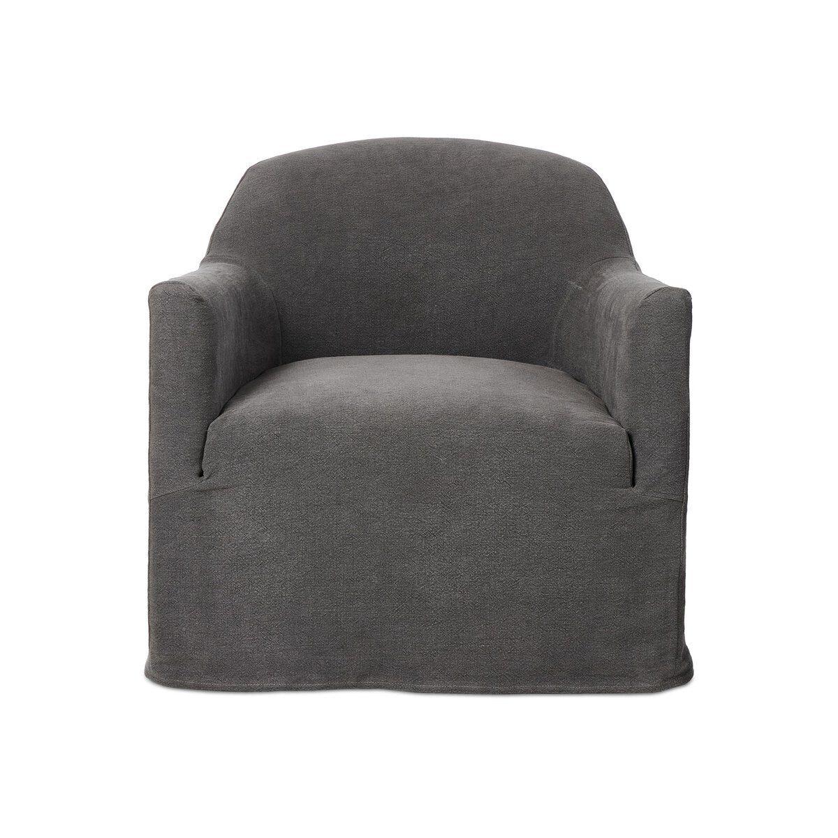 Lowell Slipcover Swivel Chair - Broadway Demin FURNITURE - lounge chair Four Hands