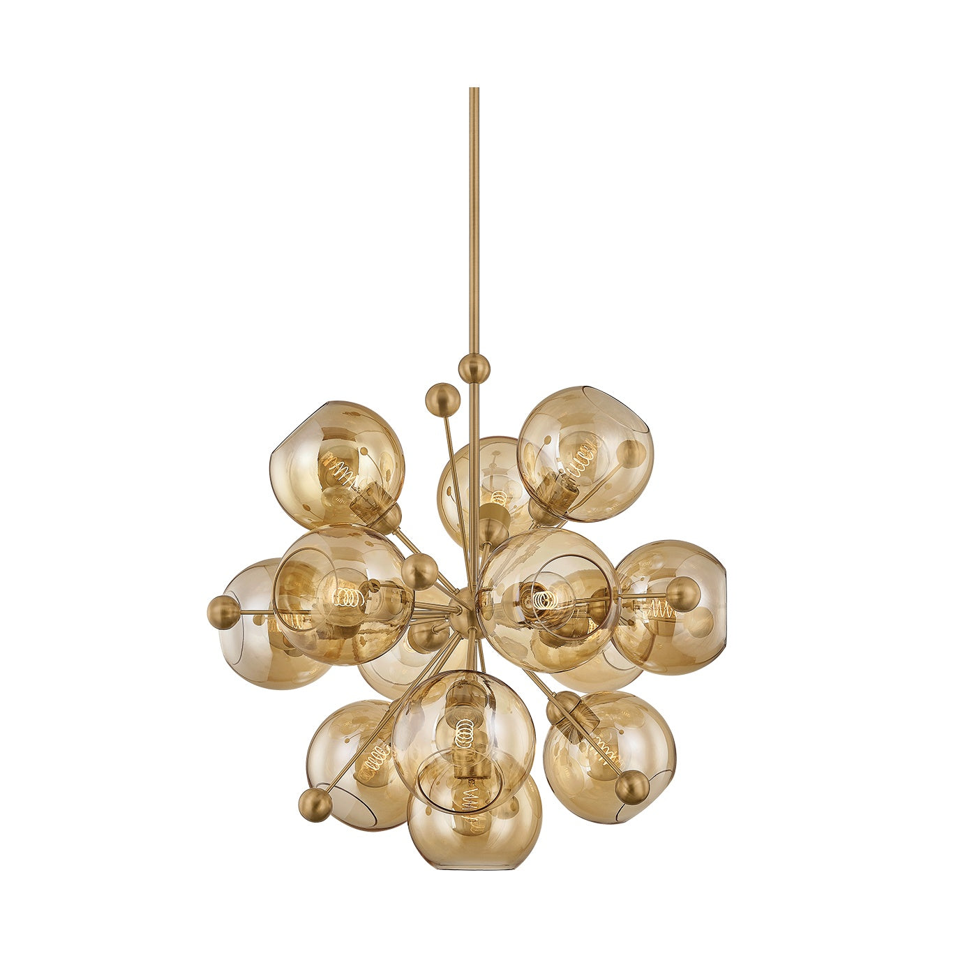 Ellory Chandelier LIGHTING - Chandelier Hudson Valley Lighting Patina Brass 32"