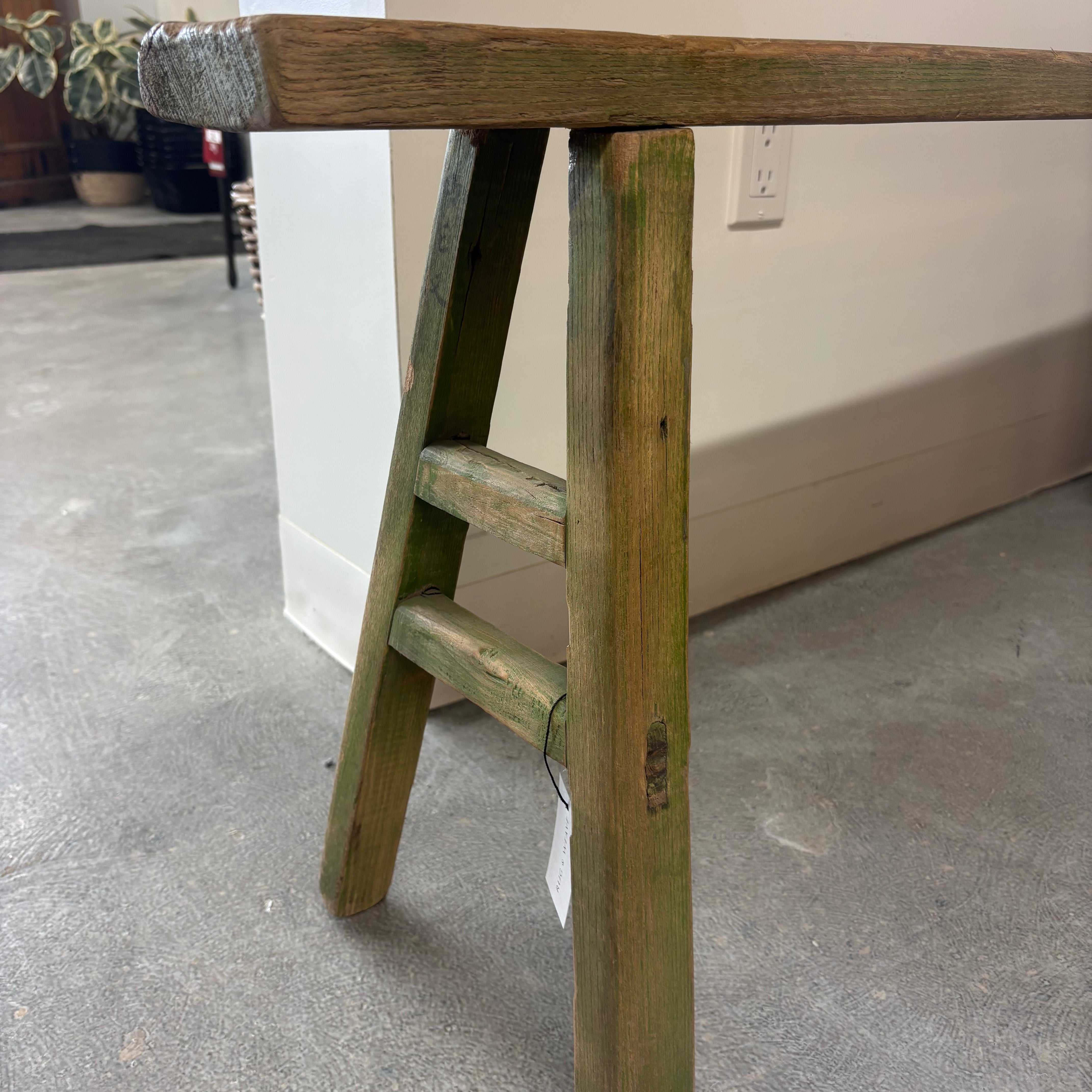 FLOOR MODEL - Vintage Wood Bench FURNITURE - floor model Blue Ocean Traders