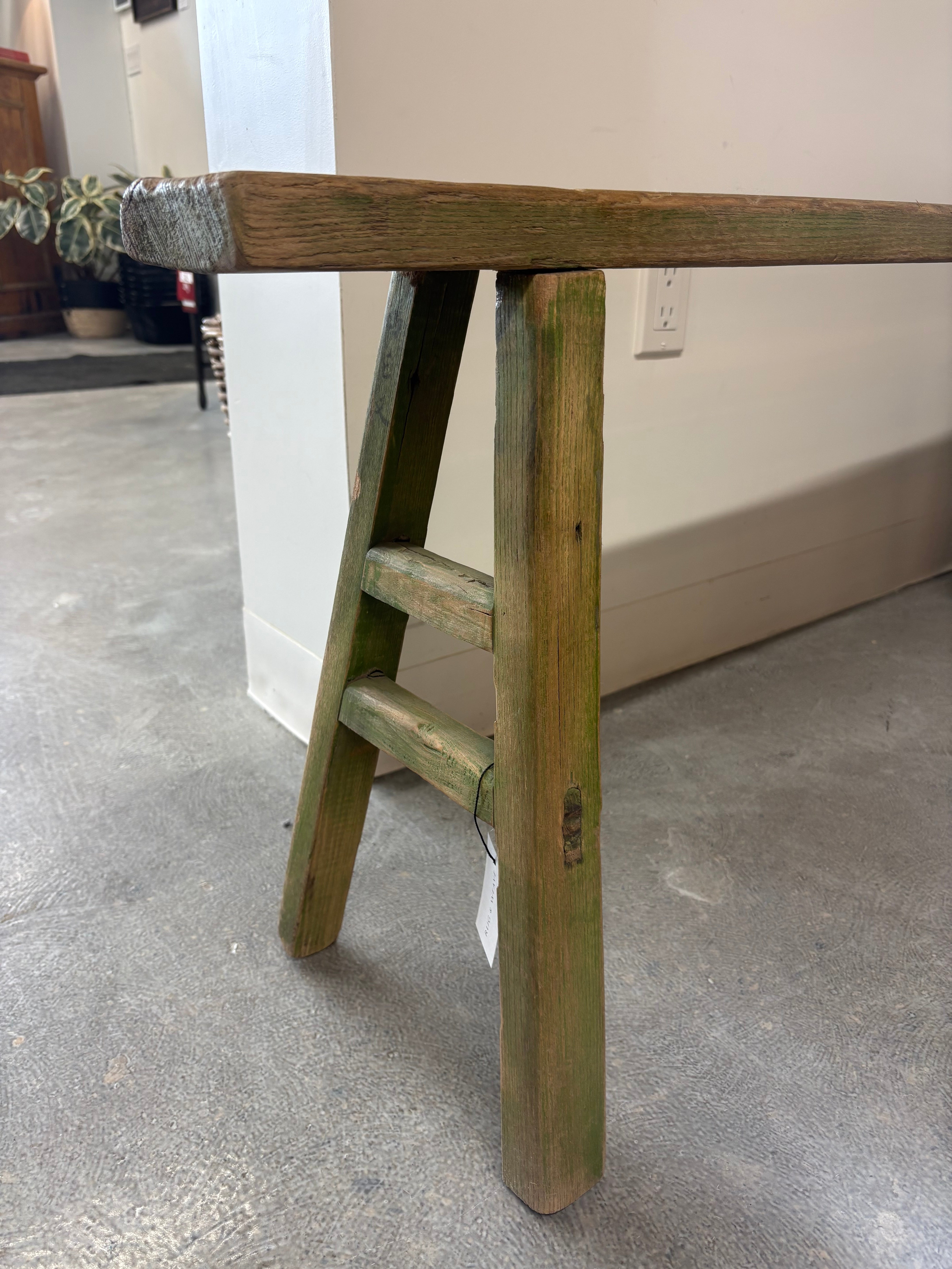 FLOOR MODEL - Vintage Wood Bench FURNITURE - floor model Blue Ocean Traders