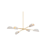 Ken Chandelier LIGHTING - chandelier Hudson Valley Lighting Vintage Gold Leaf