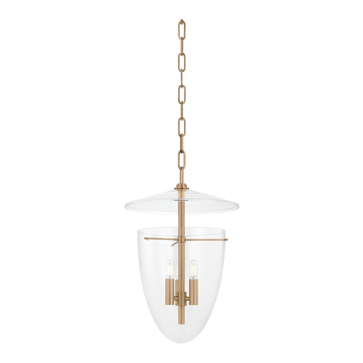 OVERSTOCK ITEM - Tully Lantern - 14" Brass - set of 2 LIGHTING - in store Hudson Valley Lighting
