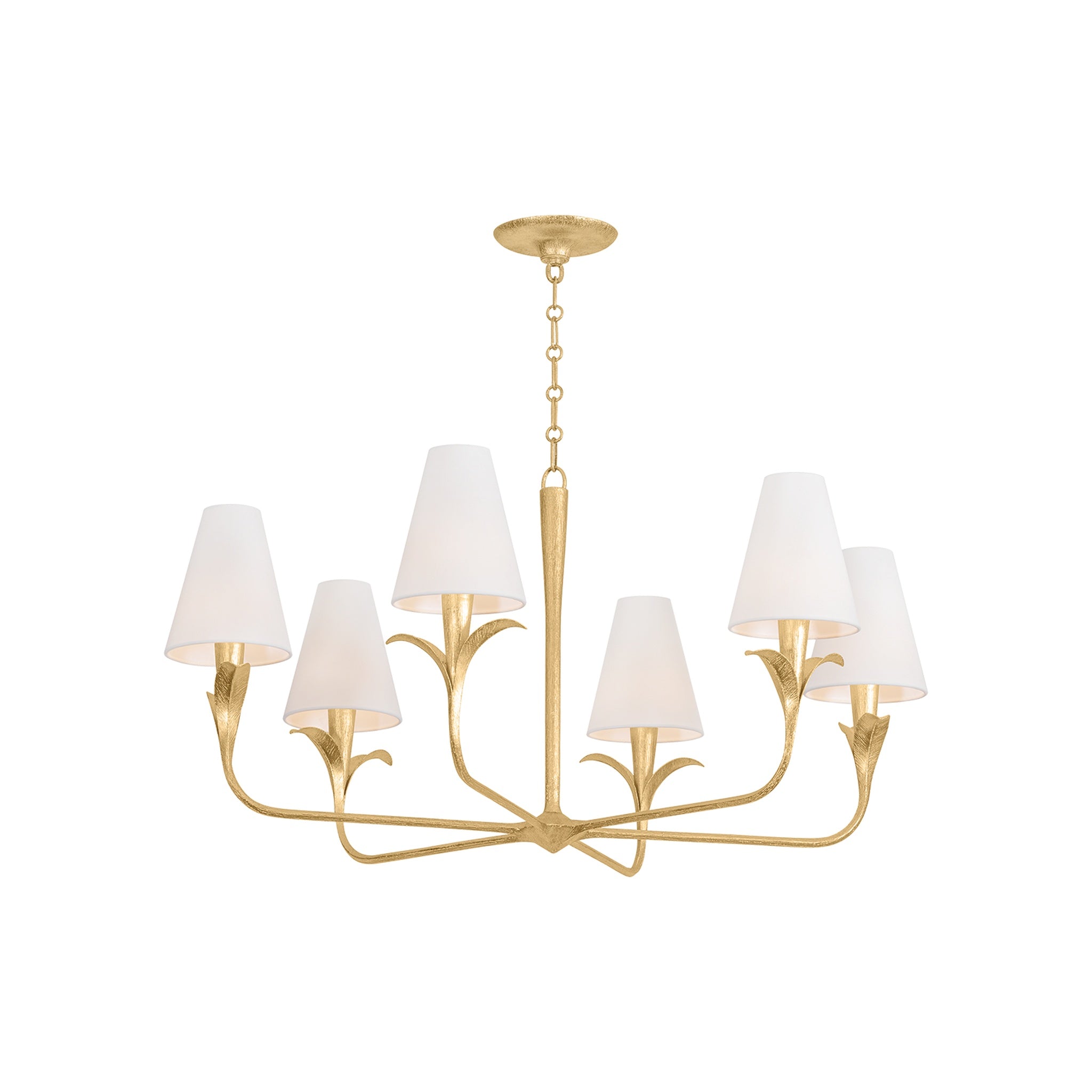 Quill Chandelier LIGHTING - chandelier Hudson Valley Lighting Gilded Ivory Small