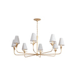 Quill Chandelier LIGHTING - chandelier Hudson Valley Lighting Gilded Ivory Large