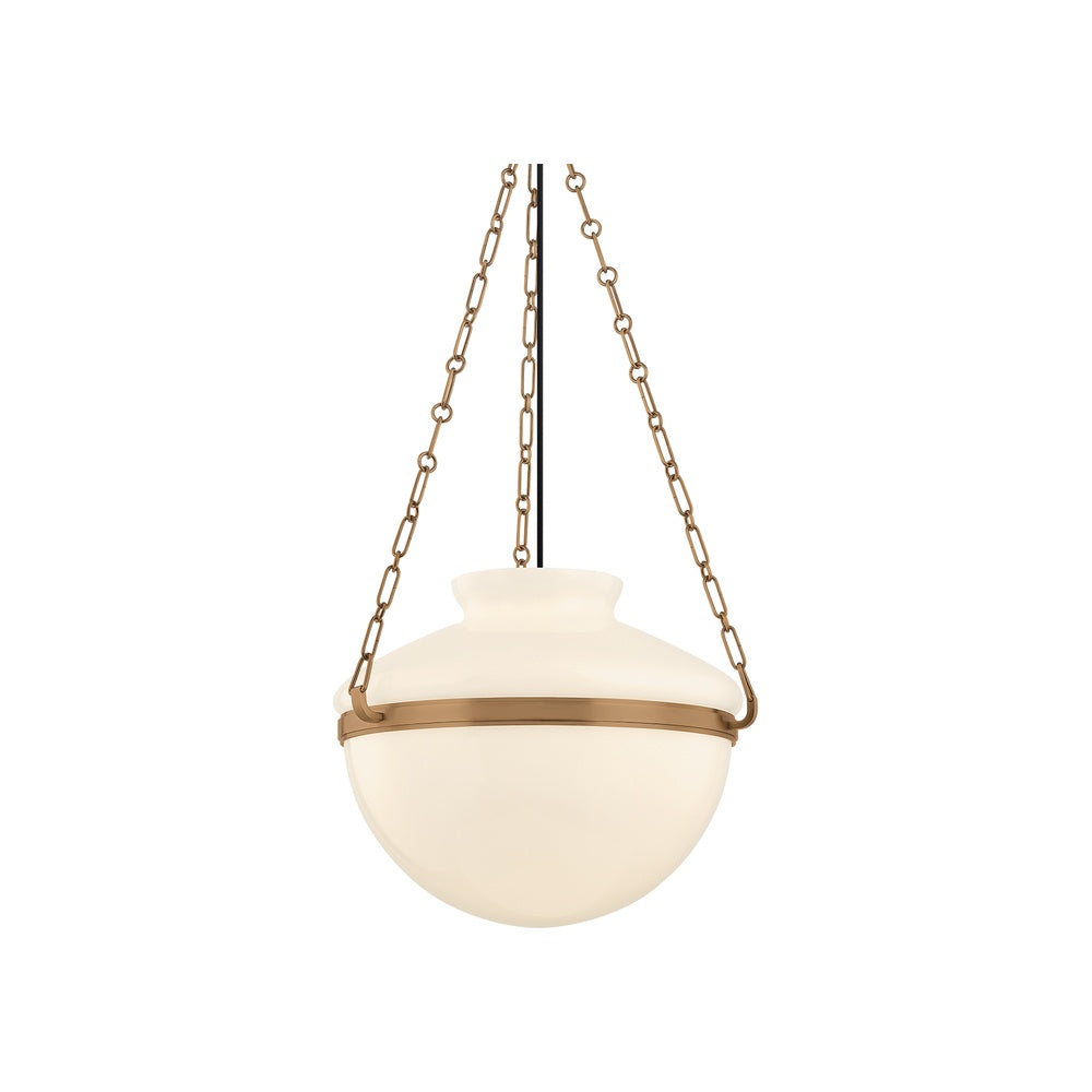 Paradigm Pendant LIGHTING - Pendant Hudson Valley Lighting Patina Brass 19"