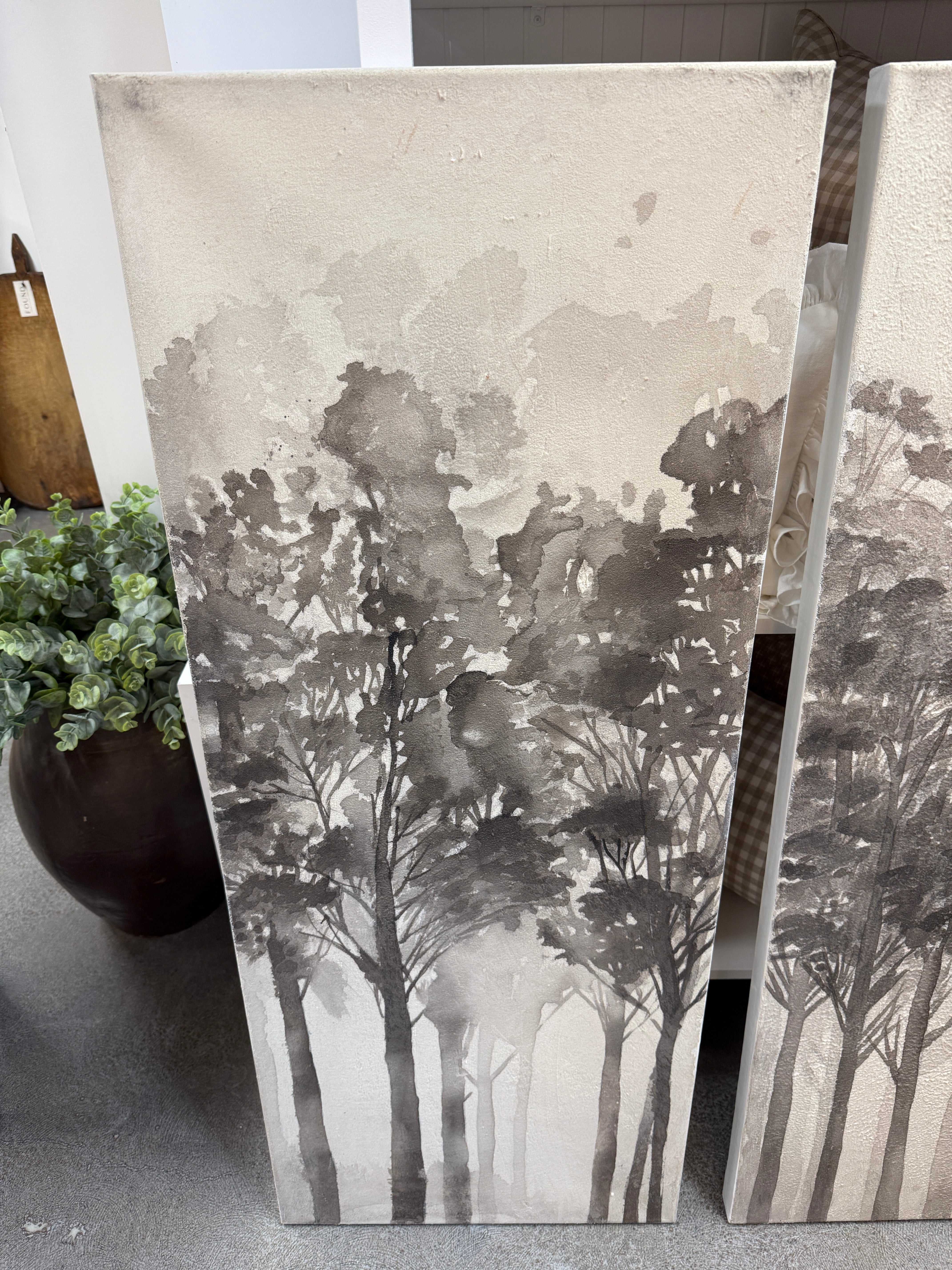 FLOOR MODEL - "Woodland Calm" Framed Canvas Set ARTWORK - in store Renwil