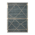 Loloi Fabian Denim / Charcoal Rug RUGS - synthetic Loloi 18" x 18"