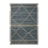 Loloi Fabian Denim / Charcoal Rug RUGS - synthetic Loloi 18" x 18"