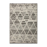 Loloi Fabian Charcoal / Ivory Rug No.1 RUGS - synthetic Loloi 18" x 18"