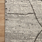 Loloi Fabian Grey / Charcoal Square Rug RUGS - synthetic Loloi