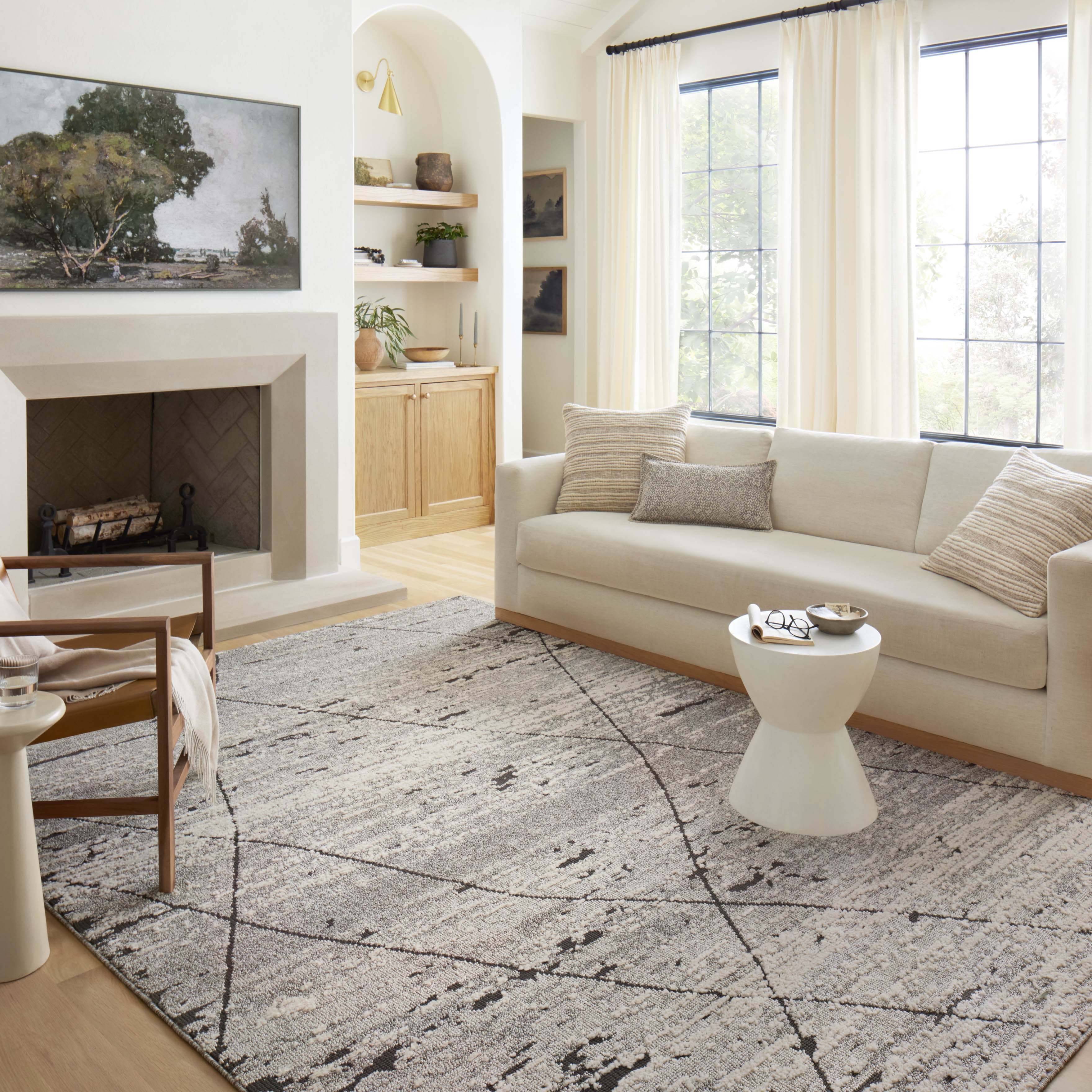 Loloi Fabian Grey / Charcoal 2-RUGS - patterned Loloi