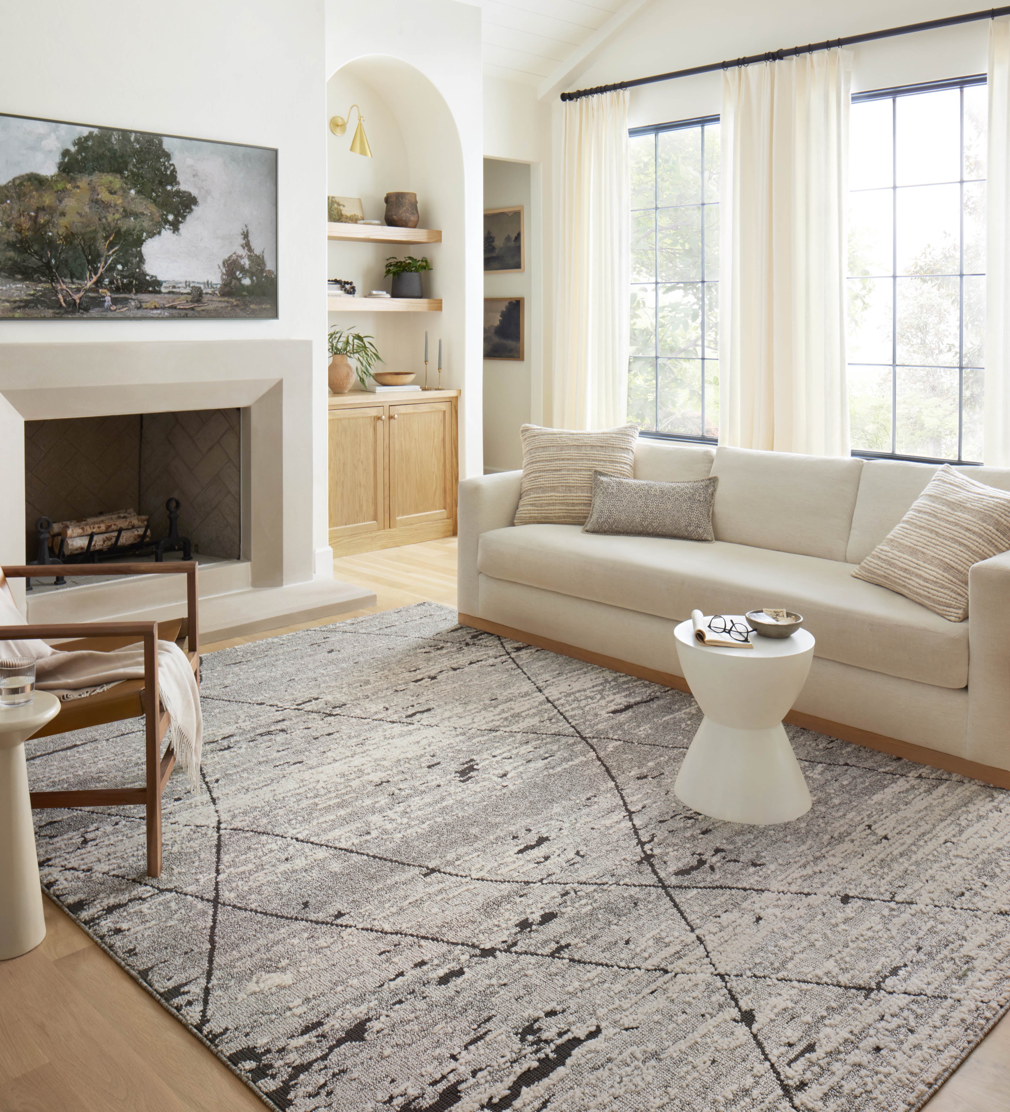Loloi Fabian Grey / Charcoal 2-RUGS - patterned Loloi