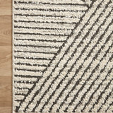 Loloi Fabian Charcoal / Ivory Rug No.1 RUGS - synthetic Loloi 18" x 18"