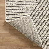 Loloi Fabian Charcoal / Ivory Rug No.1 RUGS - synthetic Loloi 18" x 18"