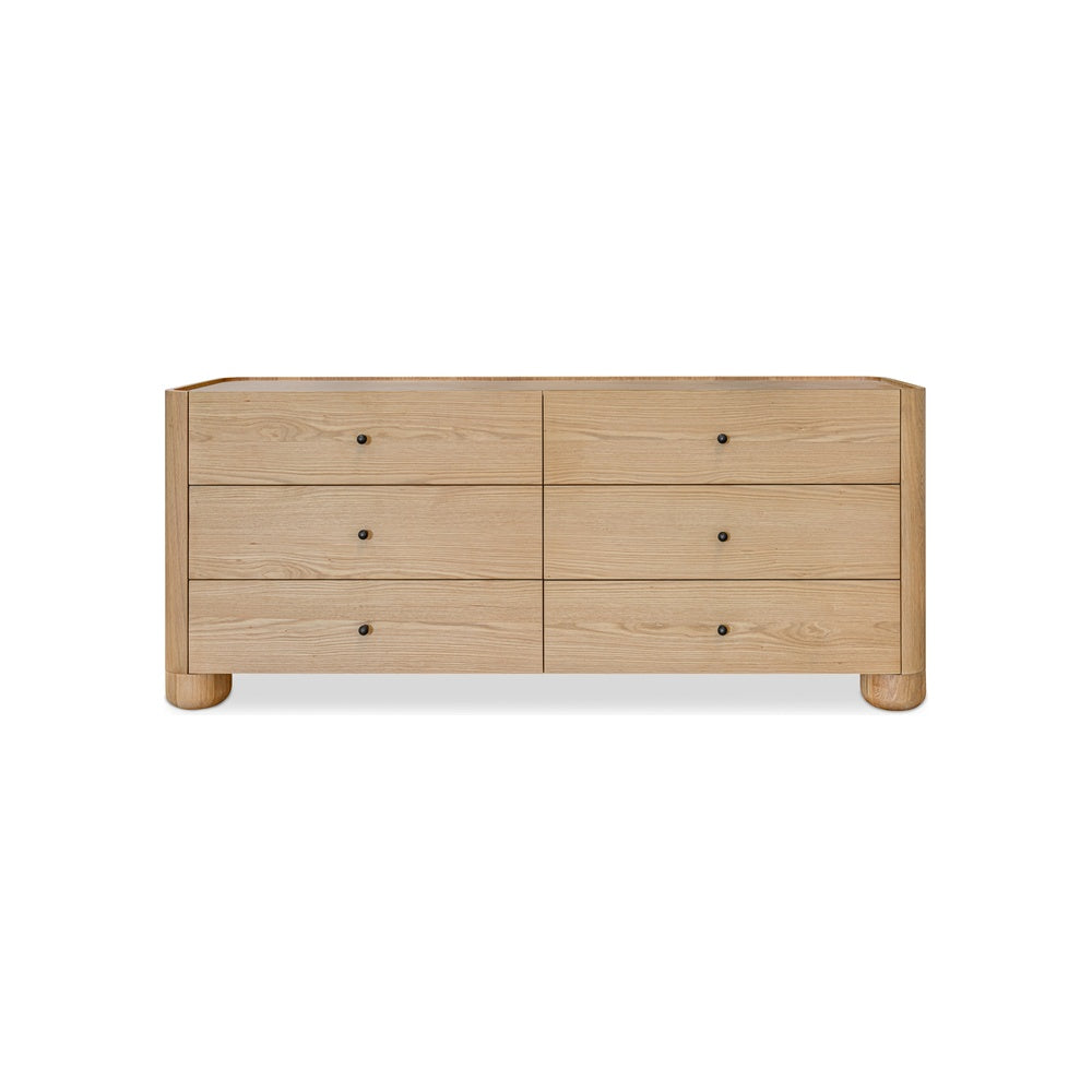 Garrick 6 Drawer Dresser FURNITURE - dressers & chests Moe's Furniture Natural
