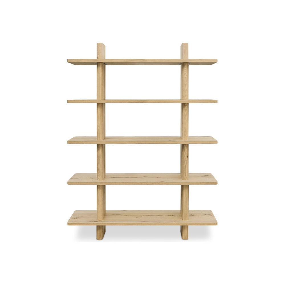 Cadman Large Bookcase FURNITURE - bookshelves Moe's Furniture Rustic Oak