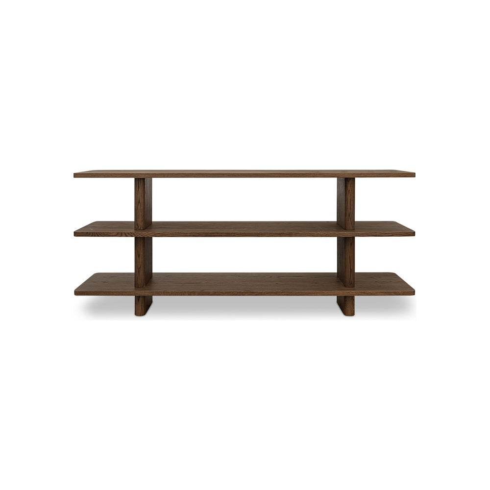 Cadman Small Bookcase FURNITURE - bookshelves Moe's Furniture Brown