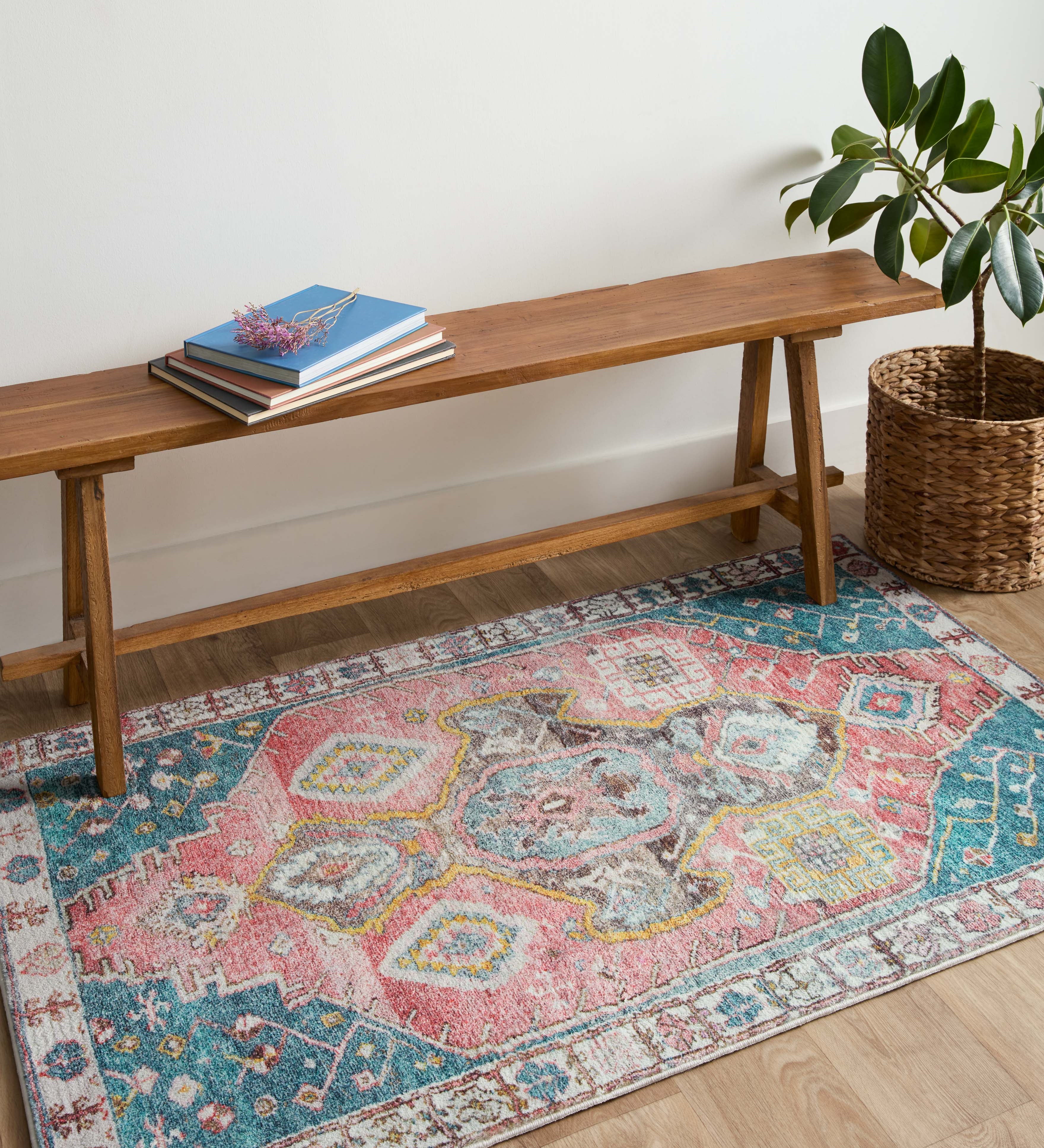 Loloi Fiona Rust / Green Rug RUGS - synthetic Loloi