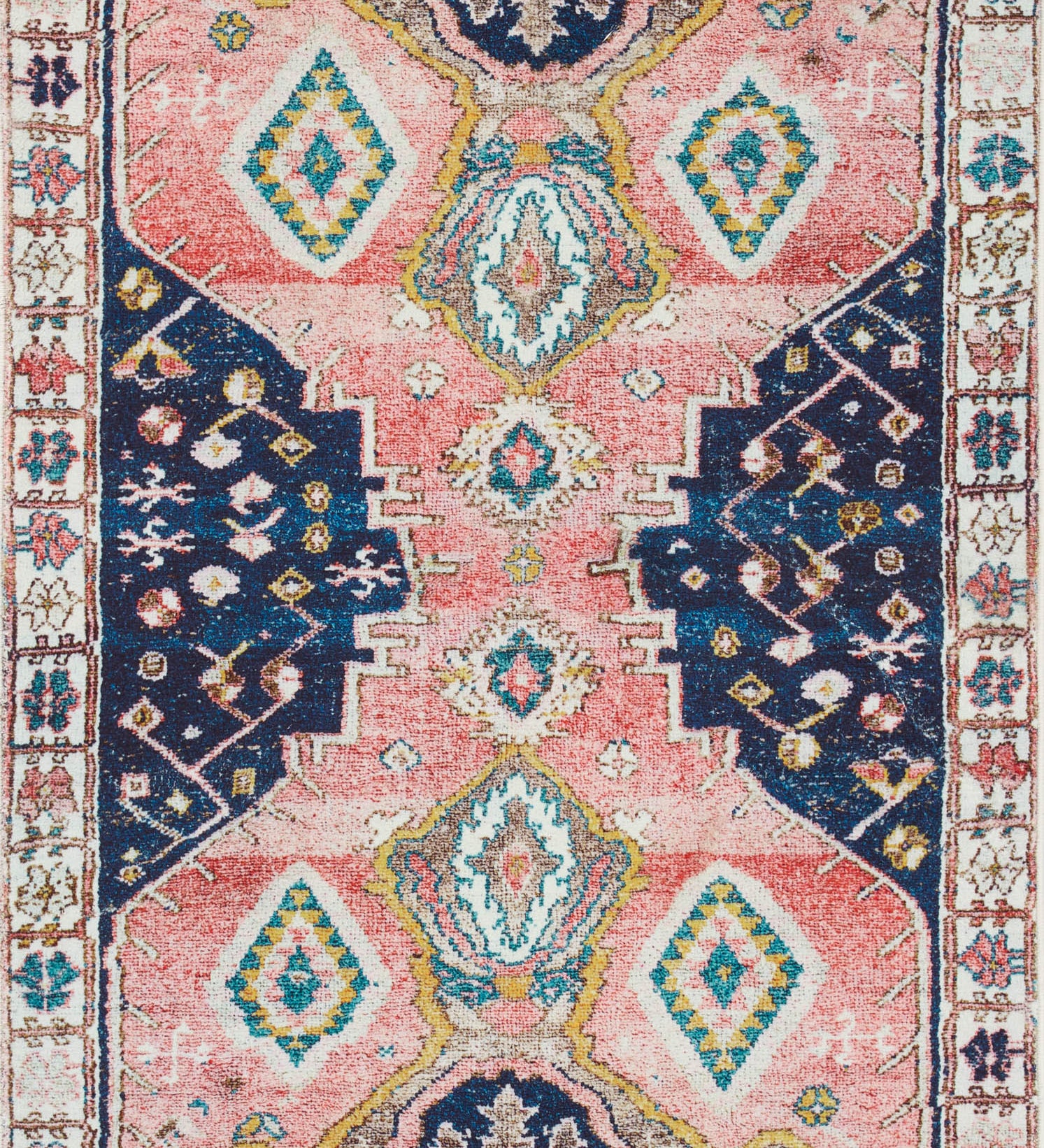 Loloi Fiona Rust / Navy Rug RUGS - synthetic Loloi