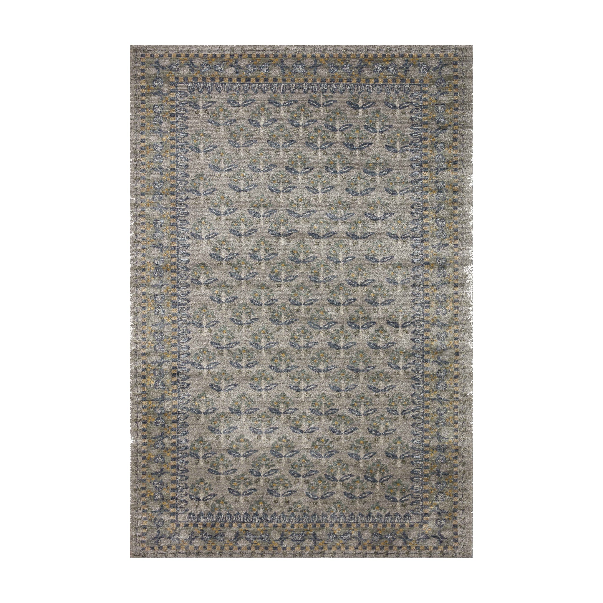 Rifle Paper Co. x Loloi Fiore Grey Rug RUGS - synthetic Loloi 18" x 18"